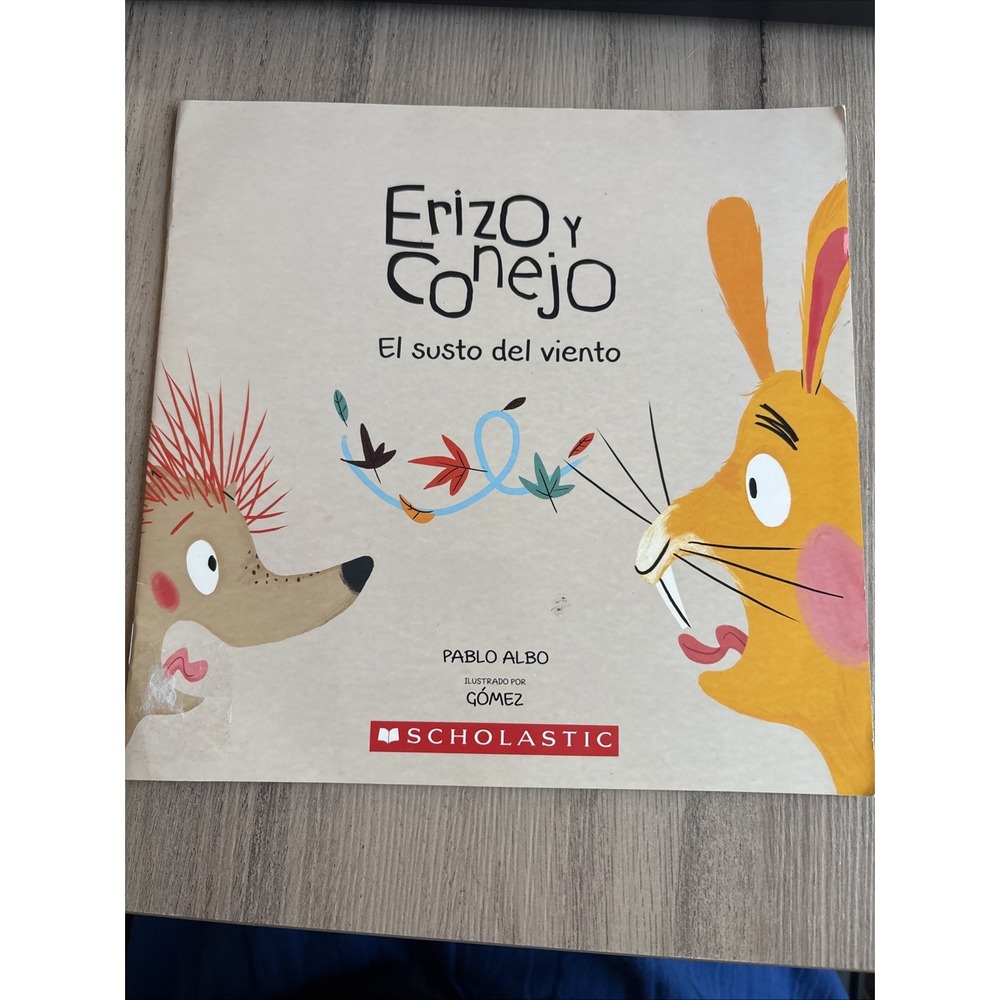 Erizo y Conejo El susto del viento Spanish Book Hedgehog Rabbit Pablo Albo Hard